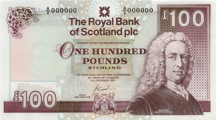 Pound £100 note