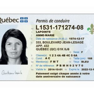 Canadian drivers license
