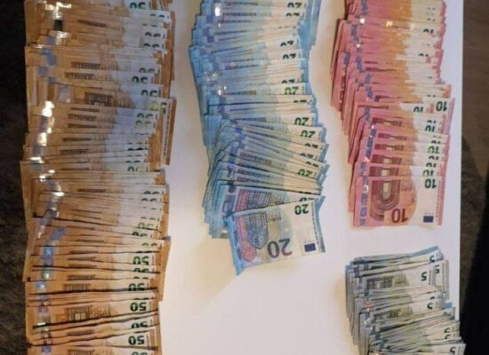 What are the different sizes of euro money?