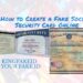 How to Create a Fake Social Security Card Online
